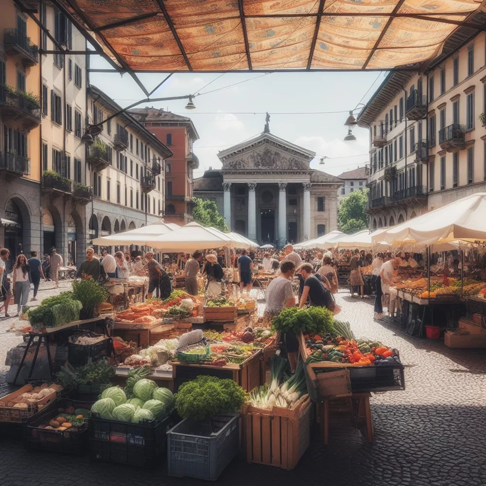 einheimischer market in mailand italien - theonlinelisa